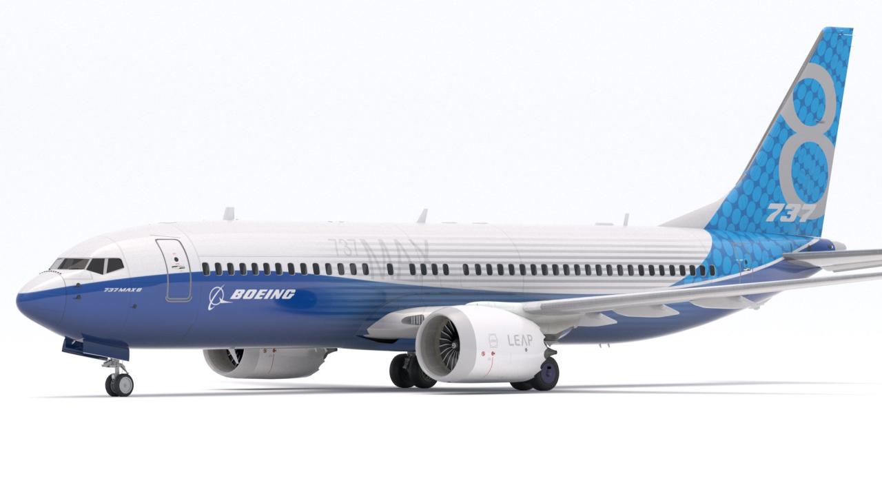 Boeing 737-800 MAX House Livery 3d models