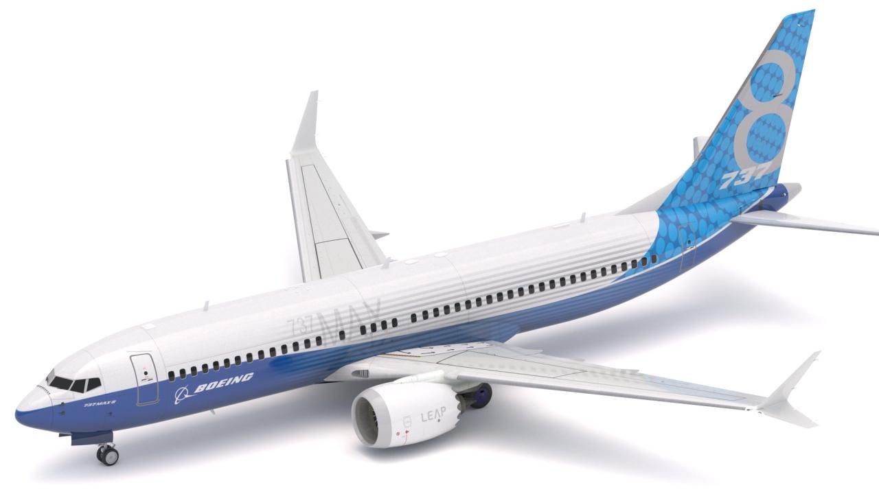 Boeing 737-800 MAX House Livery 3d models