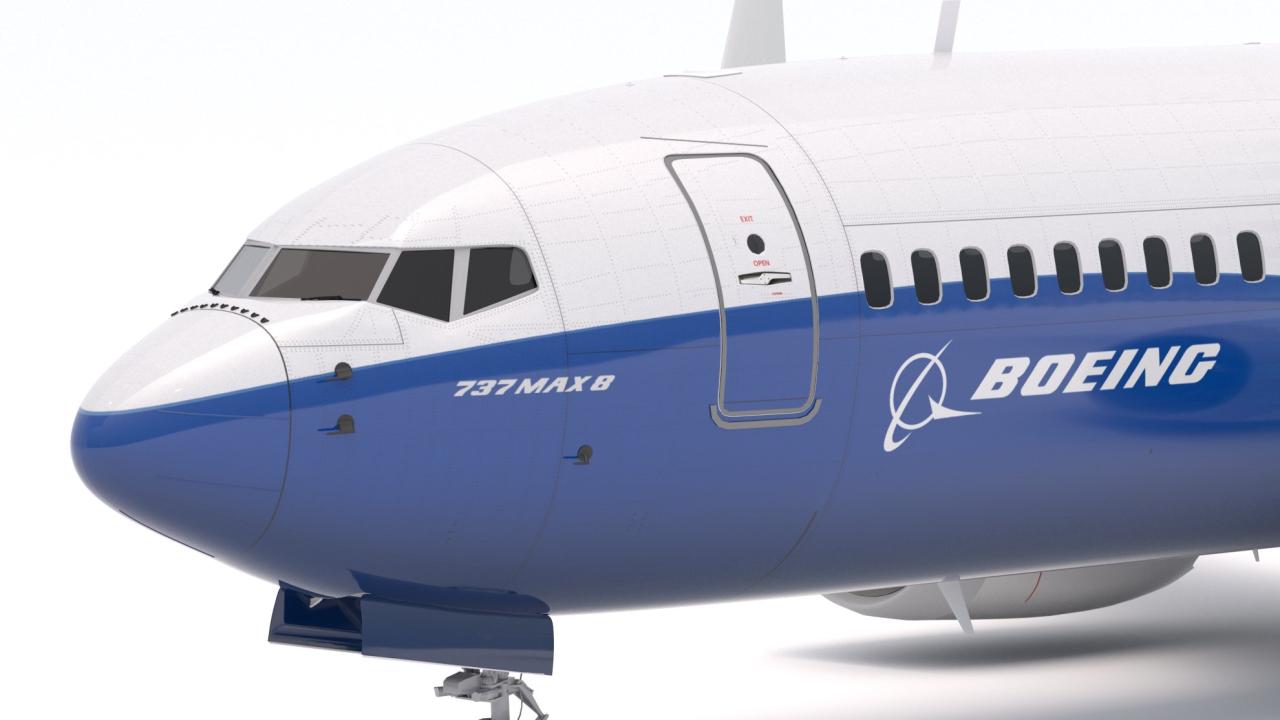 Boeing 737-800 MAX House Livery 3d models