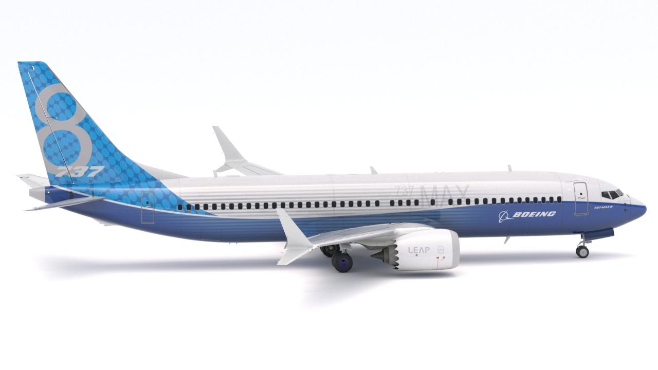 Boeing 737-800 MAX House Livery 3d models