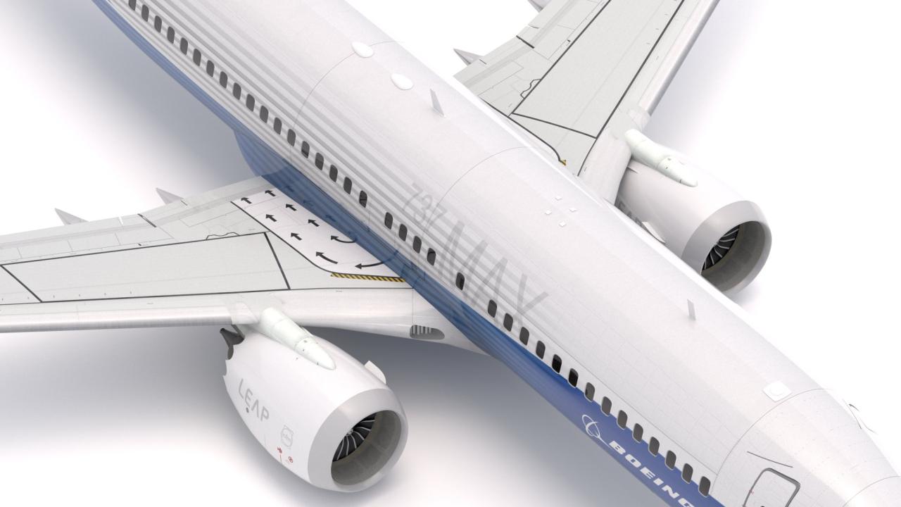 Boeing 737-800 MAX House Livery 3d models
