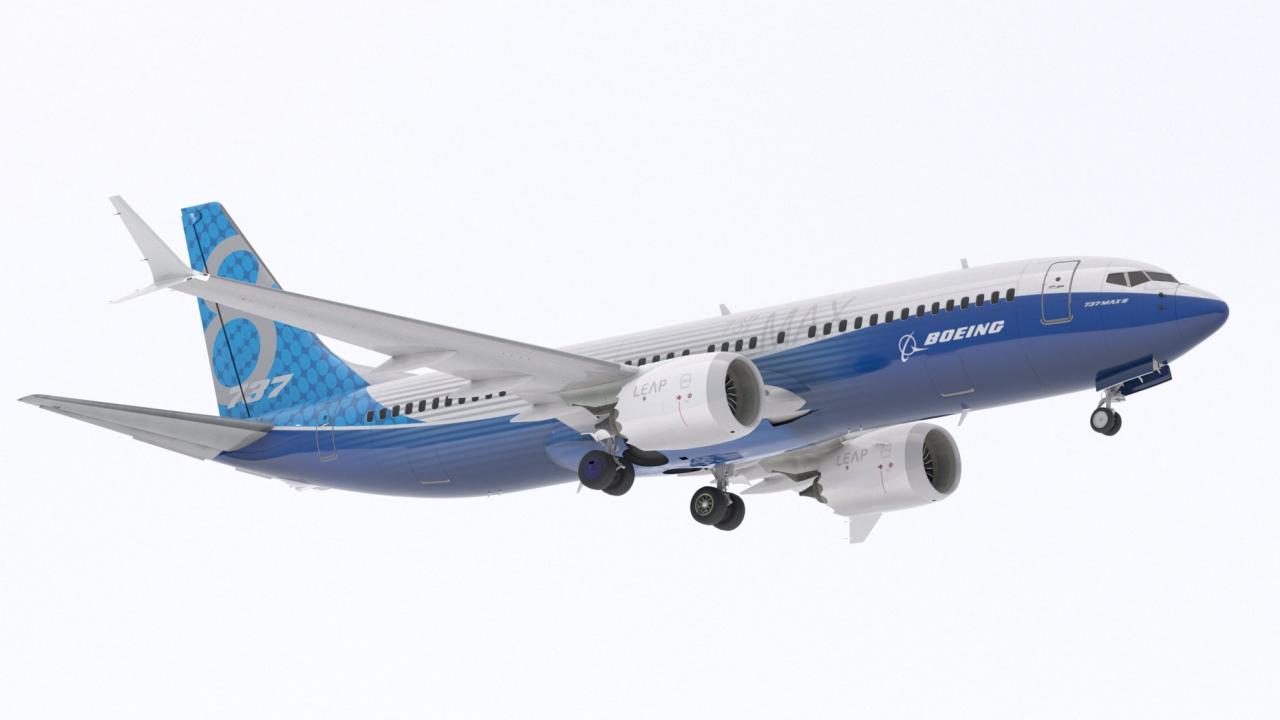 Boeing 737-800 MAX House Livery 3d models