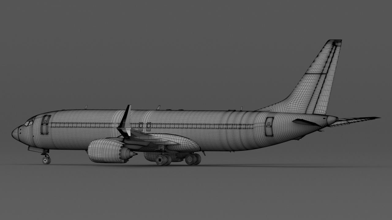 Boeing 737-800 MAX House Livery 3d models