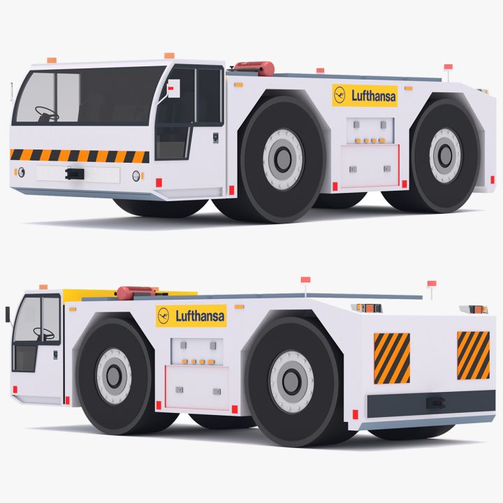 Lufthansa Towing Tractor 3d models