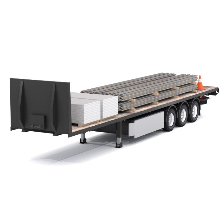 Industrial Trailer 03 3d models