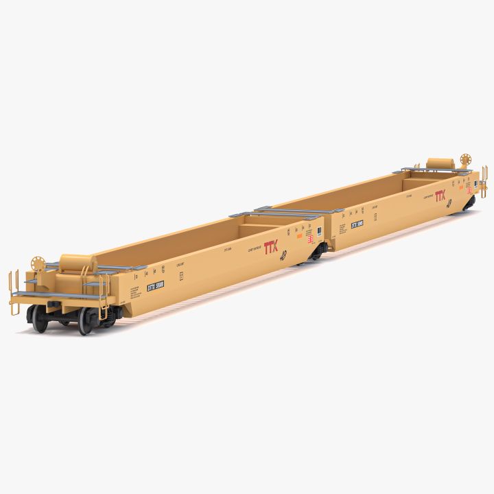 Double Stack Railcar TTX 3d models