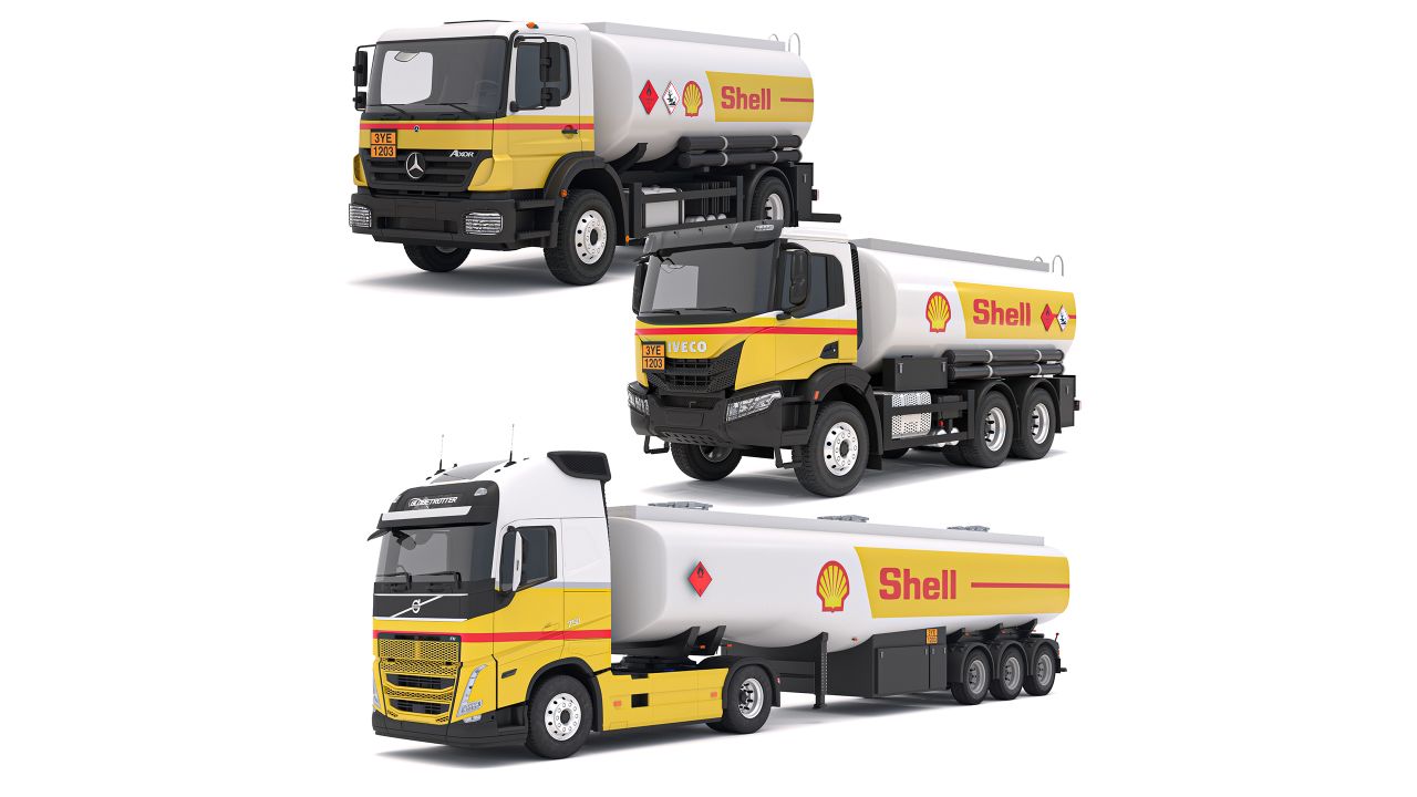 SHELL Truck Fuel Collection 3d models
