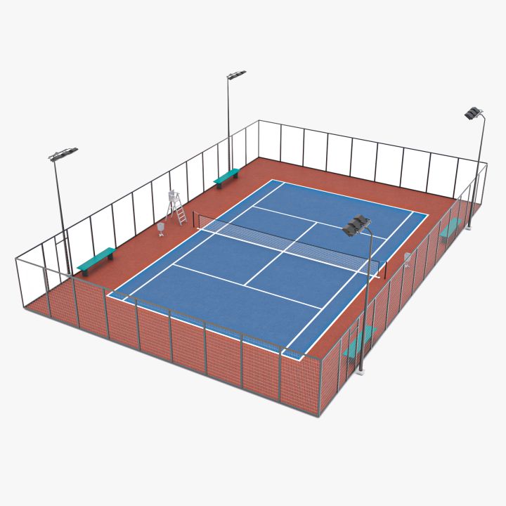Tennis Court 2 3d models