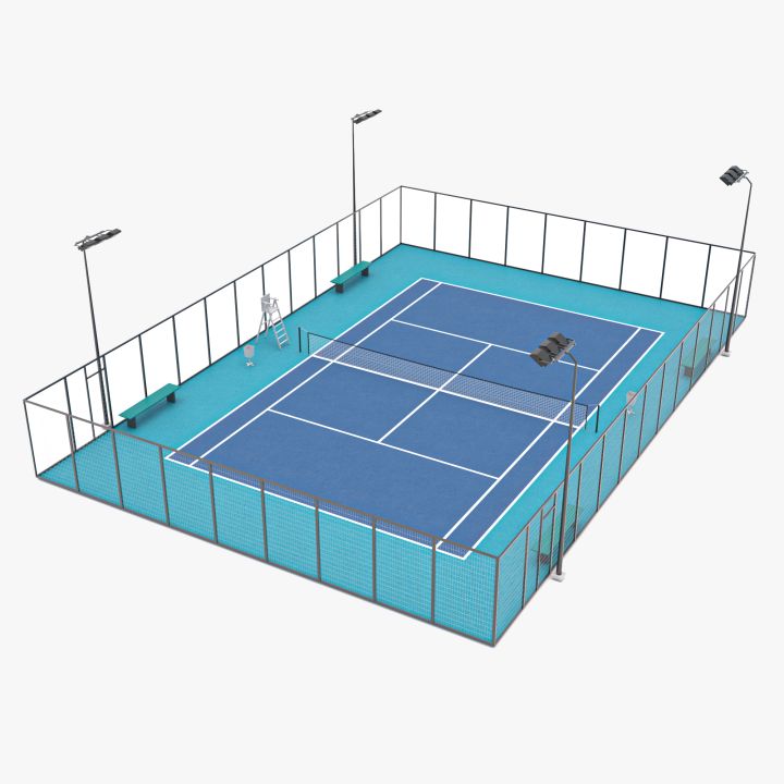 Tennis Court 3 3d models