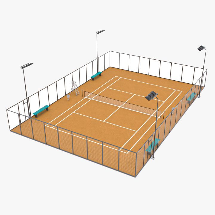 Tennis Court 4 3d models