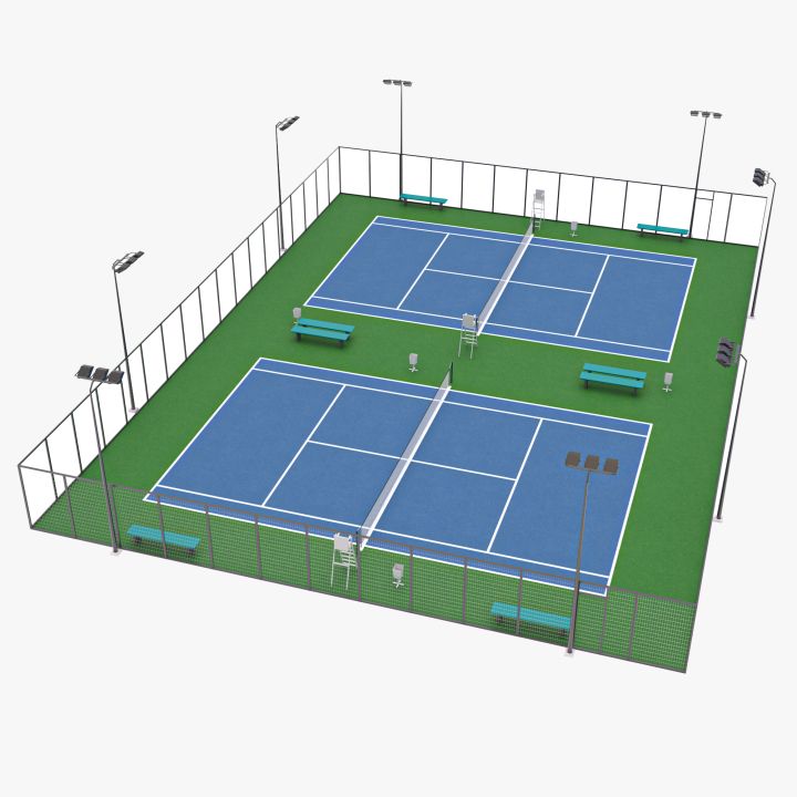 Tennis Court 5 3d models
