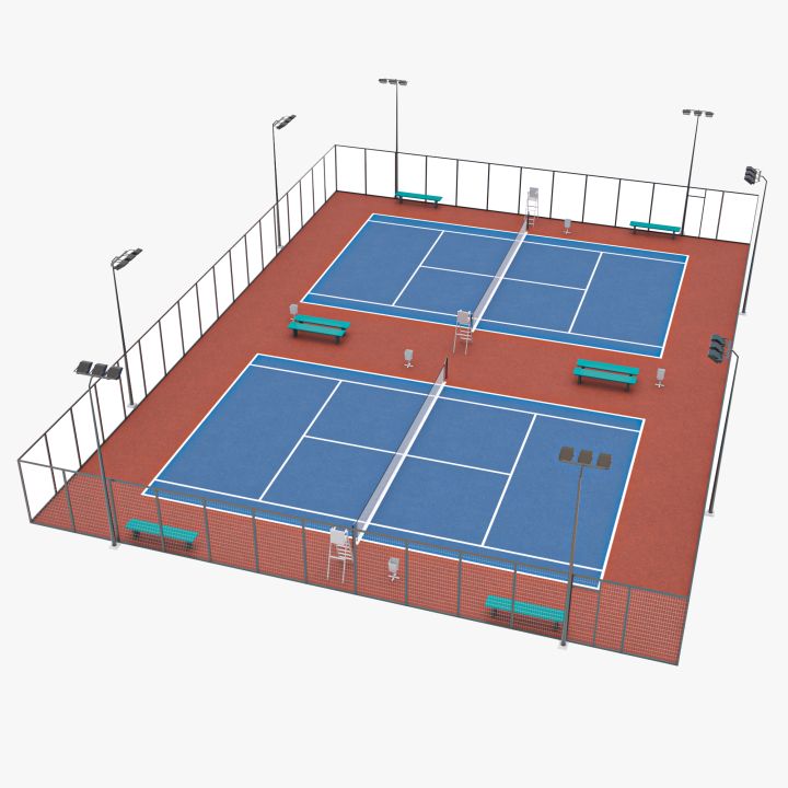 Tennis Court 6 3d models
