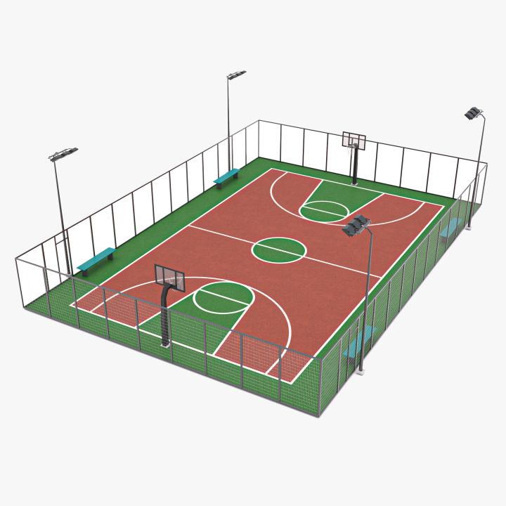 Basketball Court 1 3d models