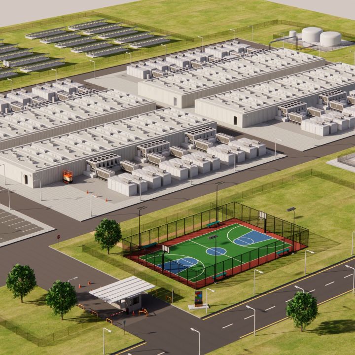 Huge Google Data Center Area 3d models
